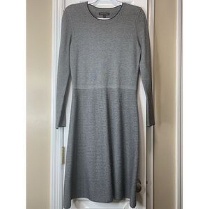 Womens Small Banana Republic Sweater Dress Grey Black‎